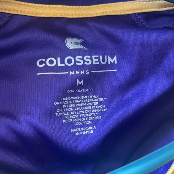 Colosseum Men's 1/4 Zip Pullover Shirt Med East Carolina University‎ NWT Purple - Picture 6 of 6
